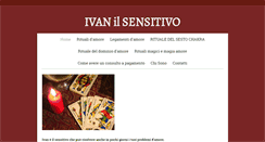 Desktop Screenshot of cartomantesensitivoivan.com